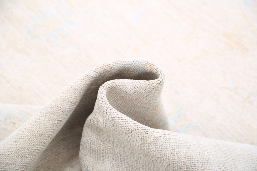 Hand Knotted Oushak Wool Rug 8' 8" x 11' 3" - No. AT85817