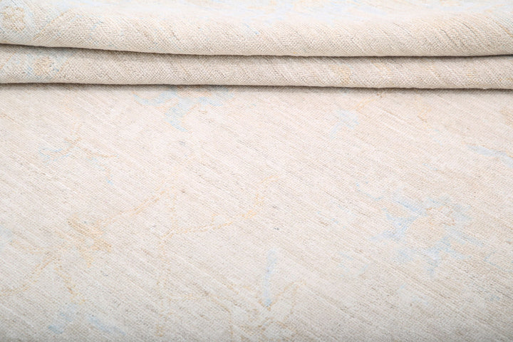 Hand Knotted Oushak Wool Rug 8' 8" x 11' 3" - No. AT85817