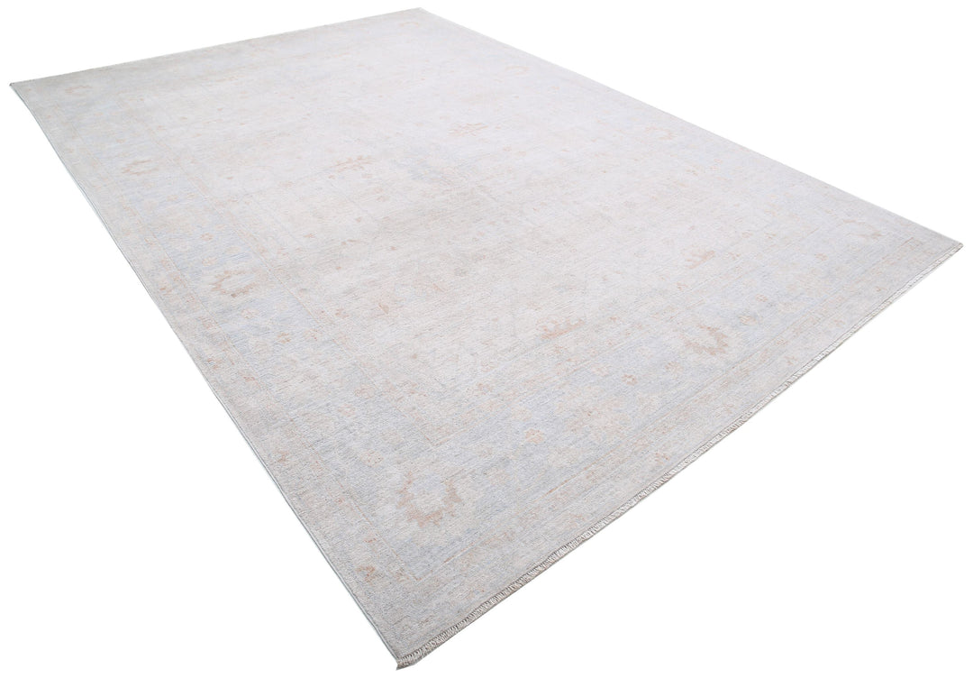 Hand Knotted Oushak Wool Rug 8' 5" x 11' 10" - No. AT81447