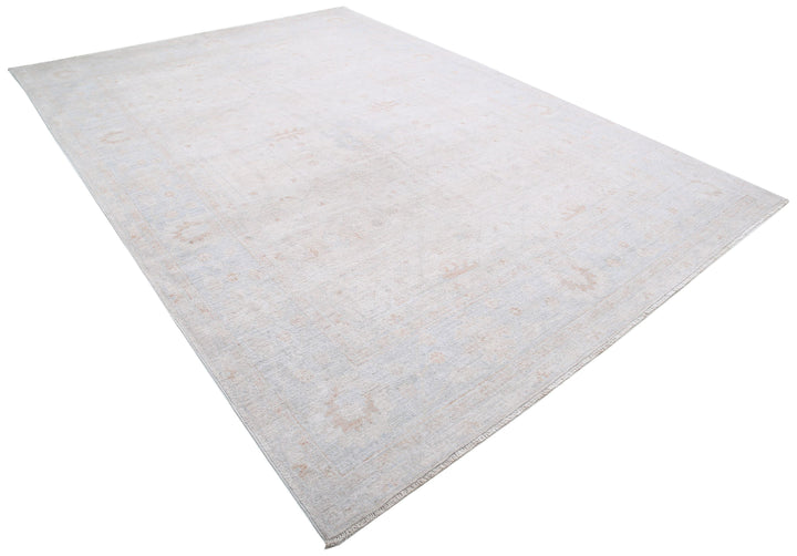 Hand Knotted Oushak Wool Rug 8' 5" x 11' 10" - No. AT81447