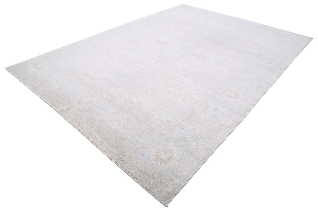 Hand Knotted Oushak Wool Rug 8' 5" x 11' 10" - No. AT81447