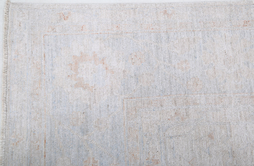 Hand Knotted Oushak Wool Rug 8' 5" x 11' 10" - No. AT81447