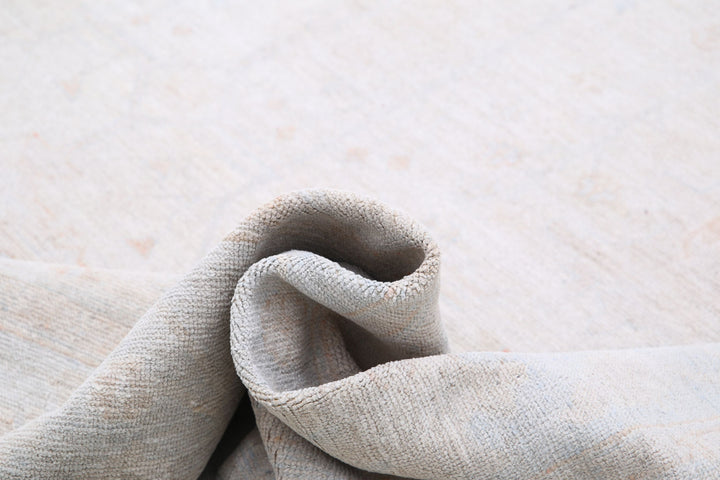 Hand Knotted Oushak Wool Rug 8' 5" x 11' 10" - No. AT81447