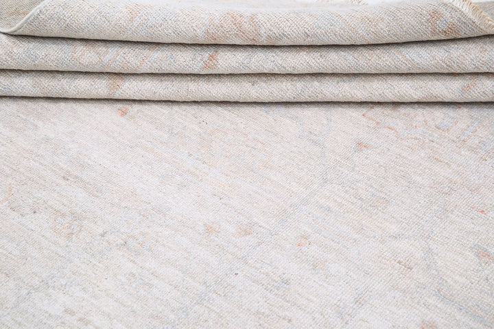 Hand Knotted Oushak Wool Rug 8' 5" x 11' 10" - No. AT81447