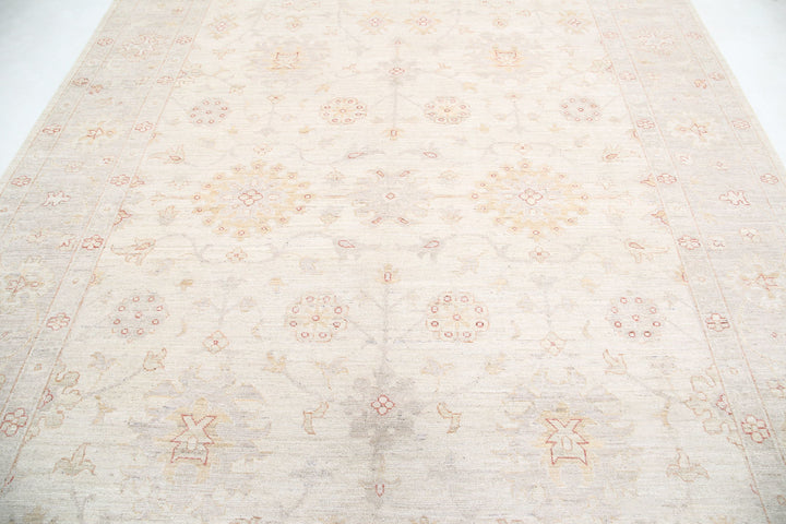 Hand Knotted Oushak Wool Rug 8' 10" x 11' 11" - No. AT82779