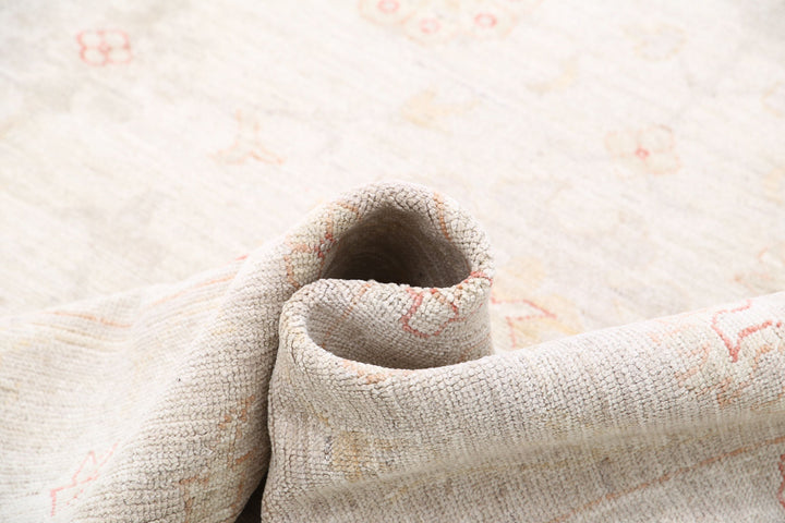 Hand Knotted Oushak Wool Rug 8' 10" x 11' 11" - No. AT82779