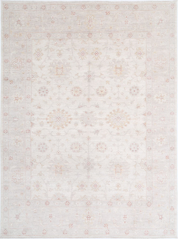 Hand Knotted Oushak Wool Rug 8' 10" x 11' 11" - No. AT82779