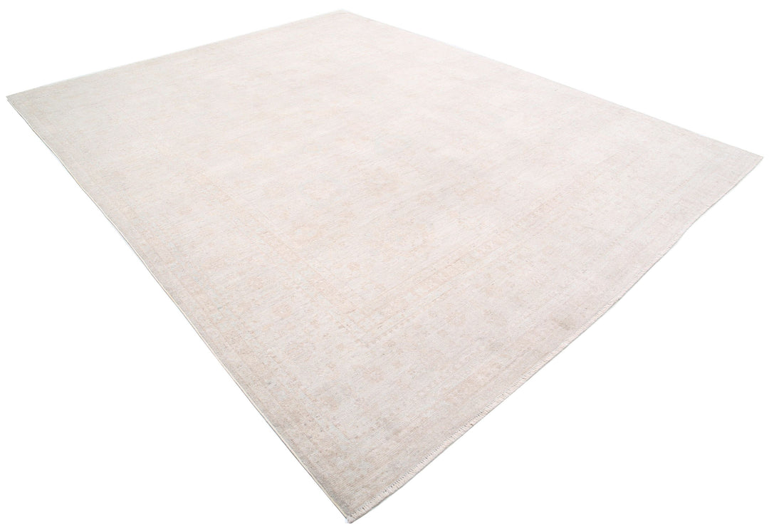 Hand Knotted Oushak Wool Rug 9' 2" x 11' 5" - No. AT85581