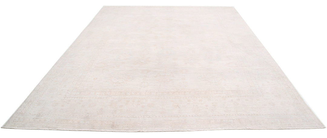 Hand Knotted Oushak Wool Rug 9' 2" x 11' 5" - No. AT85581