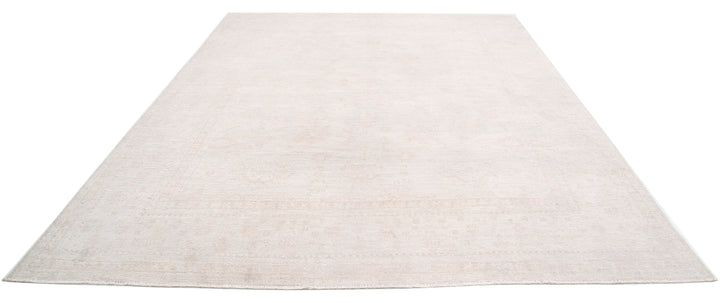 Hand Knotted Oushak Wool Rug 9' 2" x 11' 5" - No. AT85581