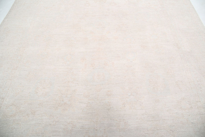 Hand Knotted Oushak Wool Rug 9' 2" x 11' 5" - No. AT85581