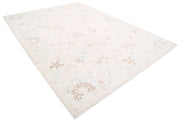 Hand Knotted Oushak Wool Rug 8' 8" x 11' 7" - No. AT46403