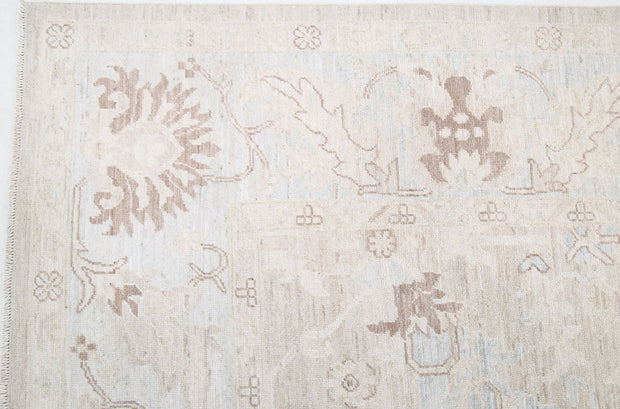 Hand Knotted Oushak Wool Rug 8' 8" x 11' 7" - No. AT46403