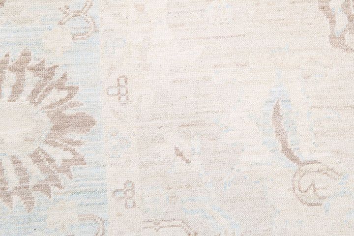 Hand Knotted Oushak Wool Rug 8' 8" x 11' 7" - No. AT46403