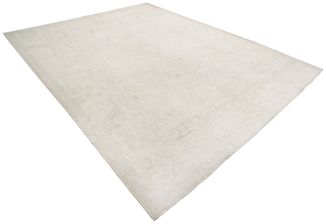 Hand Knotted Oushak Wool Rug 9' 1" x 11' 9" - No. AT75335