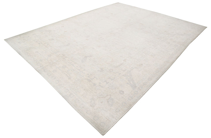 Hand Knotted Oushak Wool Rug 9' 1" x 11' 9" - No. AT75335