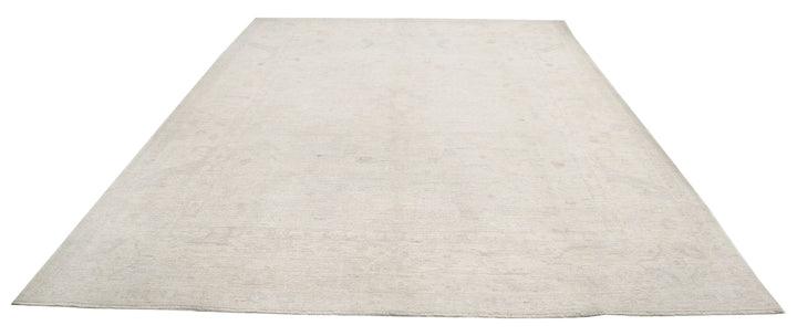 Hand Knotted Oushak Wool Rug 9' 1" x 11' 9" - No. AT75335