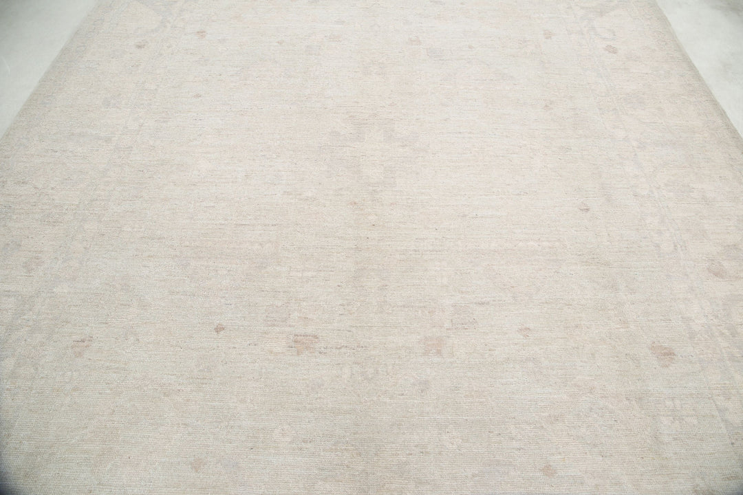 Hand Knotted Oushak Wool Rug 9' 1" x 11' 9" - No. AT75335