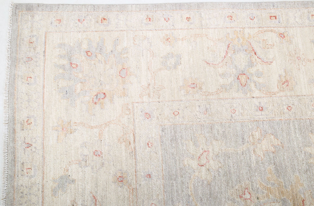 Hand Knotted Oushak Wool Rug 9' 0" x 11' 4" - No. AT51052