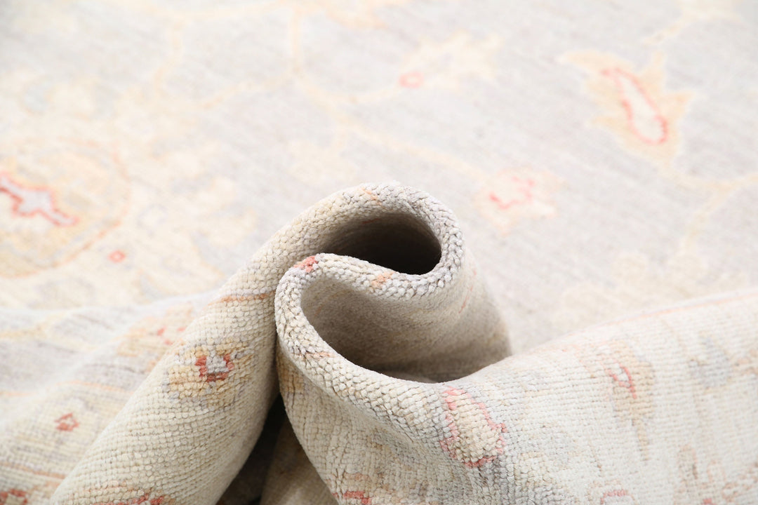 Hand Knotted Oushak Wool Rug 9' 0" x 11' 4" - No. AT51052