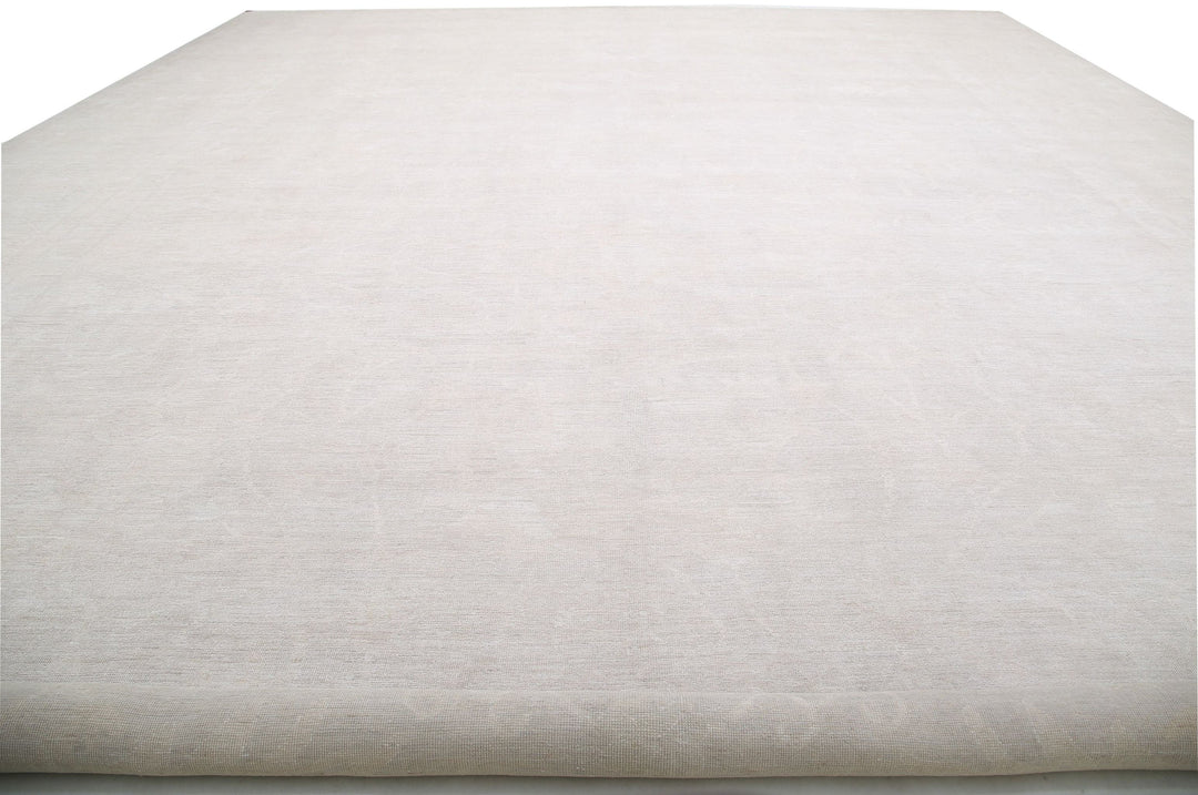 Hand Knotted Oushak Wool Rug 20' 11" x 30' 0" - No. AT83165