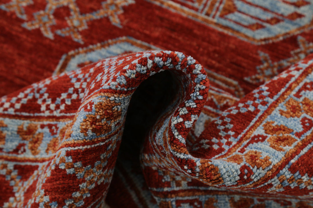 Hand Knotted Oushak Wool Rug 8' 8" x 9' 9" - No. AT73792