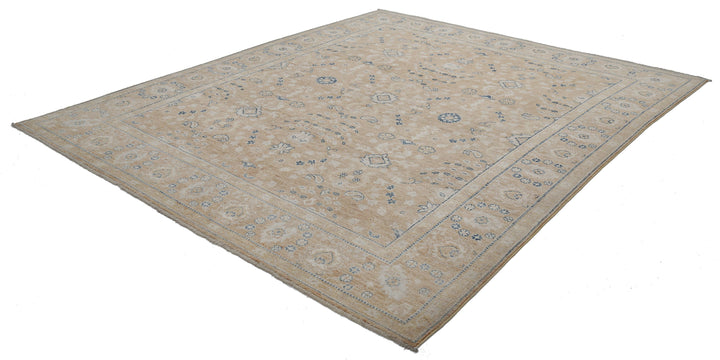 Hand Knotted Oushak Wool Rug 8' 8" x 10' 3" - No. AT14227