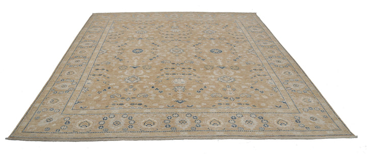 Hand Knotted Oushak Wool Rug 8' 8" x 10' 3" - No. AT14227
