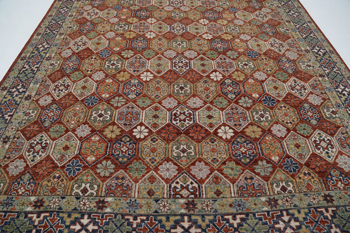 Hand Knotted Oushak Wool Rug 10' 2" x 14' 0" - No. AT38982