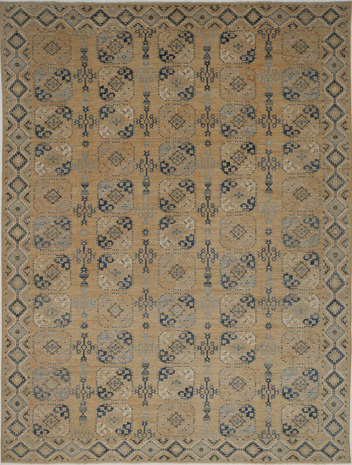 Hand Knotted Oushak Wool Rug 12' 10" x 17' 2" - No. AT41842