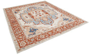 Hand Knotted Oushak Wool Rug 8' 3" x 9' 6" - No. AT26442