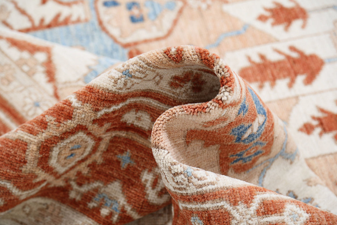 Hand Knotted Oushak Wool Rug 8' 3" x 9' 6" - No. AT26442