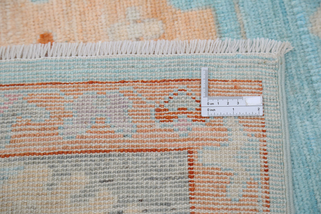 Hand Knotted Oushak Wool Rug 7' 9" x 10' 2" - No. AT17084