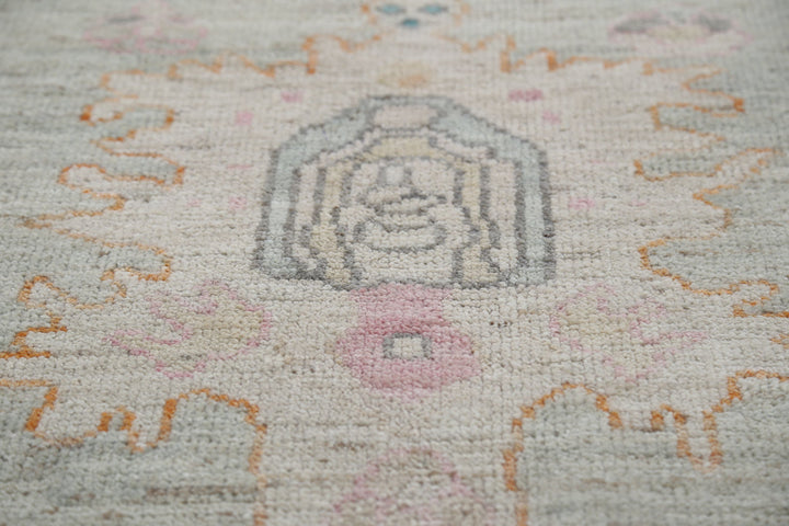 Hand Knotted Oushak Wool Rug 8' 5" x 10' 1" - No. AT36719