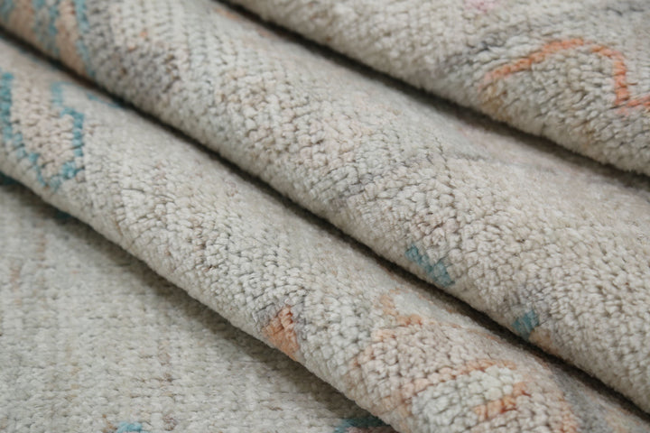 Hand Knotted Oushak Wool Rug 8' 5" x 10' 1" - No. AT36719