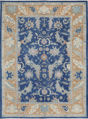 Hand Knotted Oushak Wool Rug 9' 11" x 13' 3" - No. AT80971