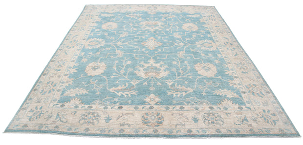 Hand Knotted Oushak Wool Rug 7' 11" x 9' 5" - No. AT92000