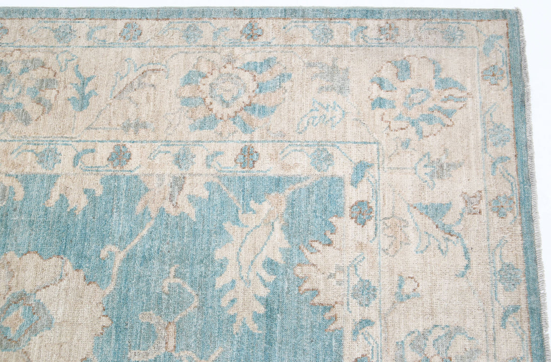 Hand Knotted Oushak Wool Rug 7' 11" x 9' 5" - No. AT92000