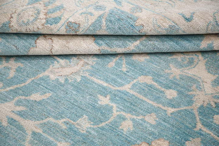 Hand Knotted Oushak Wool Rug 7' 11" x 9' 5" - No. AT92000