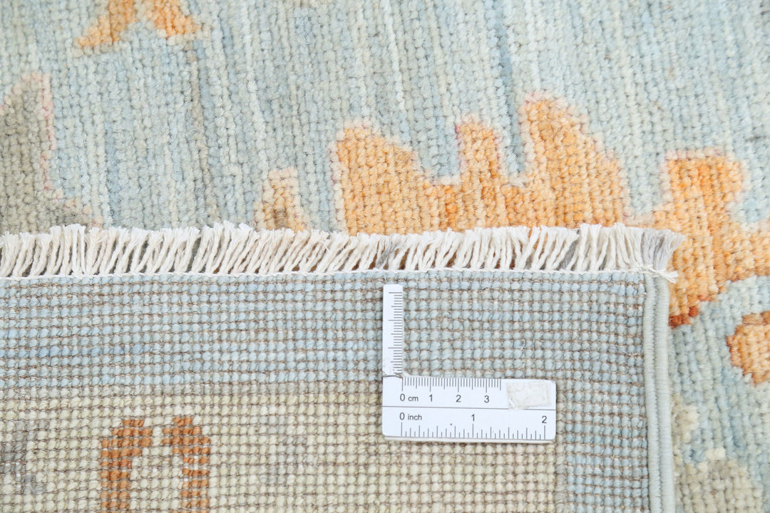 Hand Knotted Oushak Wool Rug 8' 4" x 9' 8" - No. AT47274