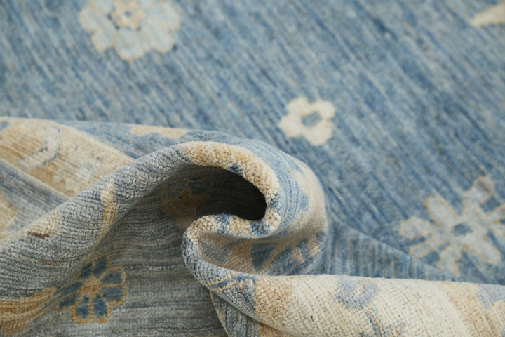 Hand Knotted Oushak Wool Rug 8' 11" x 11' 9" - No. AT62092