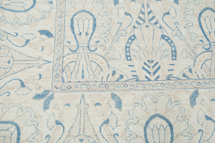 Hand Knotted Oushak Wool Rug 8' 8" x 12' 0" - No. AT19673