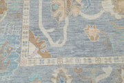 Hand Knotted Oushak Wool Rug 7' 10" x 10' 1" - No. AT65487