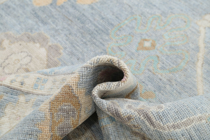 Hand Knotted Oushak Wool Rug 7' 10" x 10' 1" - No. AT65487