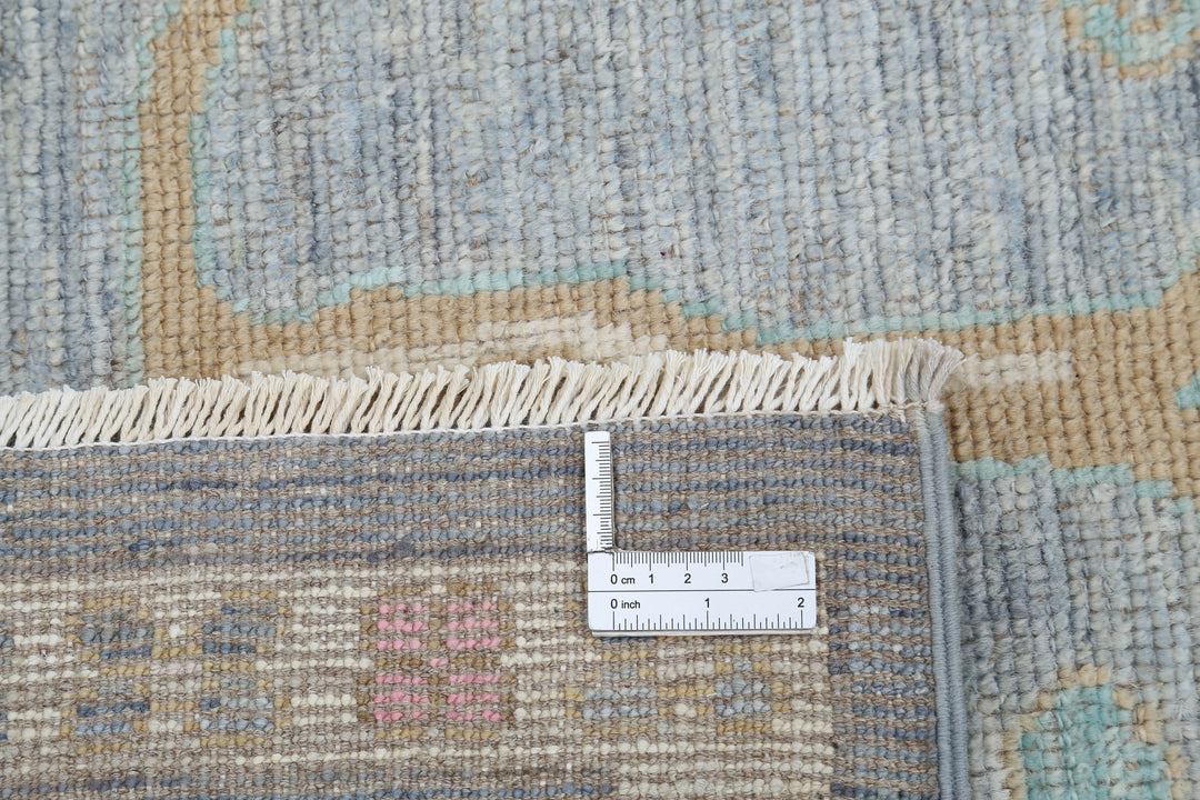 Hand Knotted Oushak Wool Rug 7' 10" x 10' 1" - No. AT65487