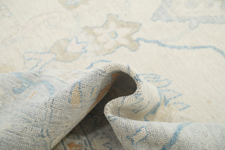 Hand Knotted Oushak Wool Rug 9' 0" x 11' 11" - No. AT22674