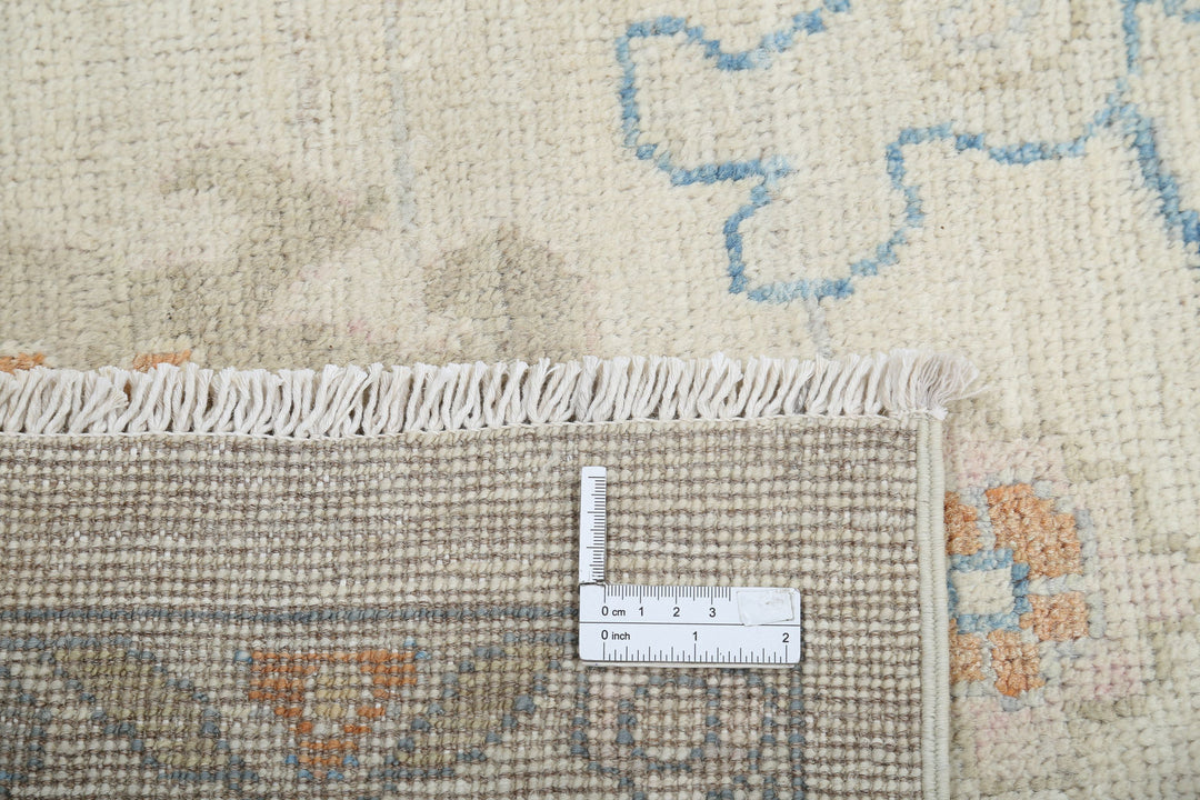 Hand Knotted Oushak Wool Rug 9' 0" x 11' 11" - No. AT22674