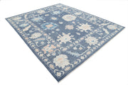 Hand Knotted Oushak Wool Rug 8' 1" x 9' 9" - No. AT12815