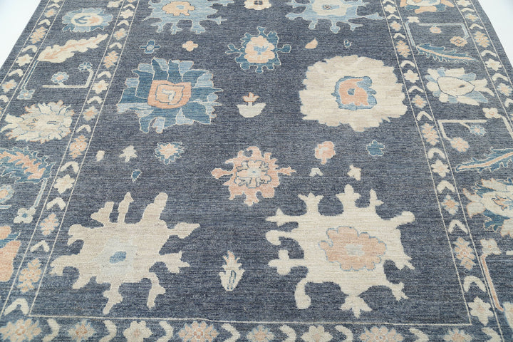 Hand Knotted Oushak Wool Rug 8' 1" x 9' 9" - No. AT12815