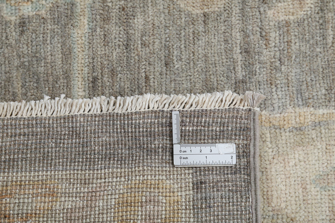 Hand Knotted Oushak Wool Rug 9' 9" x 12' 11" - No. AT78911